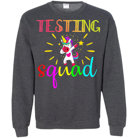 Testing Squad Funny Teacher Gift Shirt G180 Gildan Crewneck Pullover Sweatshirt 8 oz