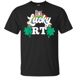 One Lucky RT Respiratory Therapist St Patricks Day Shirt G200 Gildan Ultra Cotton T Shirt