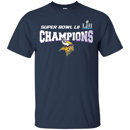 Super Bowl LII Champions NFL 2018 Minnesota Vikings T shirt