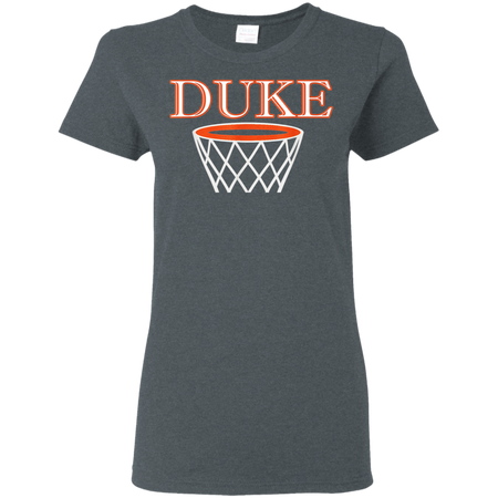 Kids Basketball Apparel  Custom Name Duke Shirt G500L Gildan Ladies' 5.3 oz. T-Shirt