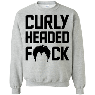 Curly Headed F CK  Funny Curly Hair Outfit Dress Tees Shirt G180 Gildan Crewneck Pullover Sweatshirt  8 oz.