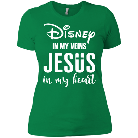 Disney in my veins jesus in my heart T shirt