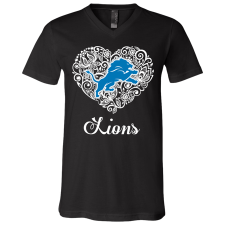 Detroit Lions Lace Heart Shirts