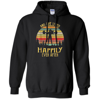 And She Lived Happily Ever After Weightlifting Shirt G185 Gildan Pullover Hoodie 8 oz