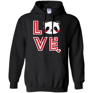 Panda Love Shirt G185 Gildan Pullover Hoodie 8 oz