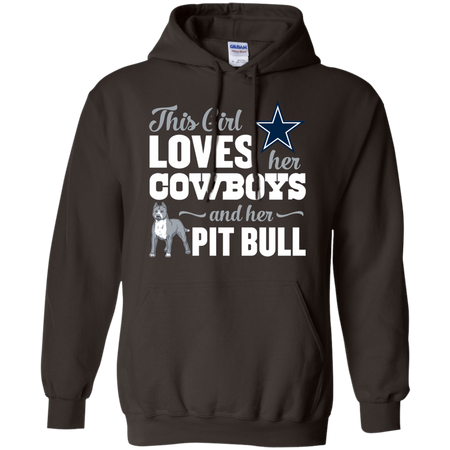 Cowboys This Girl Loves Her Pit Bull T shirt