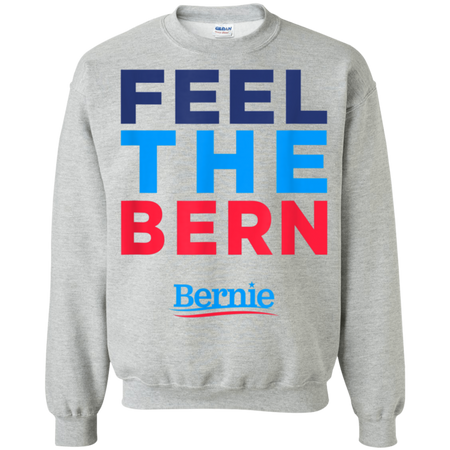 Bernie 2020 Feel The Bern Sanders President Shirt G180 Gildan Crewneck Pullover Sweatshirt  8 oz.