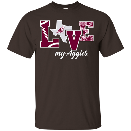 Texas A M Aggies Love my Aggies T shirt