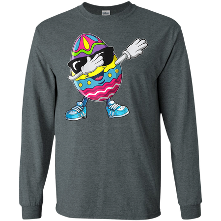 Dabbing Easter Egg Shirt G240 Gildan LS Ultra Cotton T Shirt