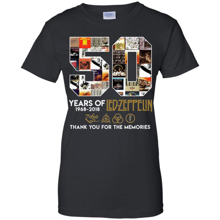 50th Anniversary Led-Zeppelin 1968-2018 Ladies T-Shirt VA05