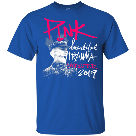 Beautiful Deep Pink 2019 Tour Trauma Fan Shirt G200 Gildan Ultra Cotton T-Shirt