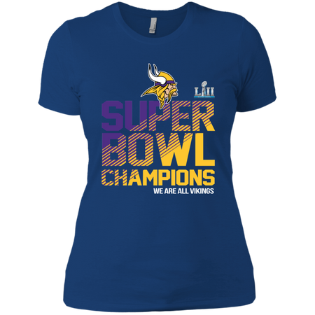 NFL Minnesota Vikings Charcoal Super Bowl LII Champions T shirt