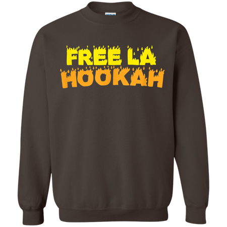 Free La Hooka Shisha Cool Shirt G180 Gildan Crewneck Pullover Sweatshirt 8 oz