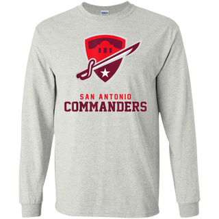 Vintage San Antonio Football Commanders Shirt G240 Gildan LS Ultra Cotton T-Shirt