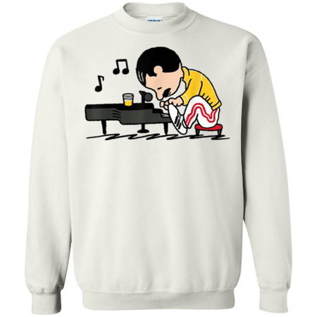 Funny Mercury Playing Piano Shirt G180 Gildan Crewneck Pullover Sweatshirt  8 oz.