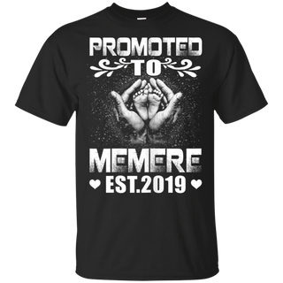 Womens Promoted To Memere Est 2019 Mothers Day New Memere Shirt G200 Gildan Ultra Cotton T-Shirt