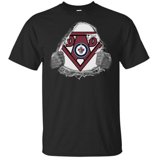 Dad Superman Fan Of Winnipeg Jets Hockey T-Shirt VA06