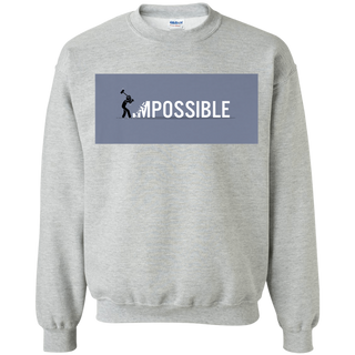 Nothing's Impossible Tee Shirt G180 Gildan Crewneck Pullover Sweatshirt  8 oz.