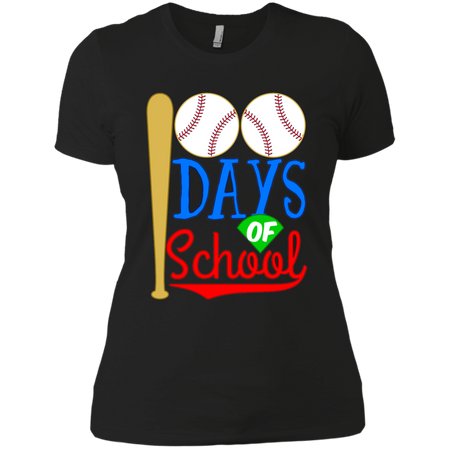 Happy 100th 100 Days of School Baseball Bat Sports T shirt