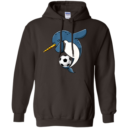 Dabbing Narwhal Soccer Soccer Narwhal Shirt G185 Gildan Pullover Hoodie 8 oz