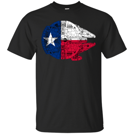 Texas Flag And The Millennium Falcon T Shirt