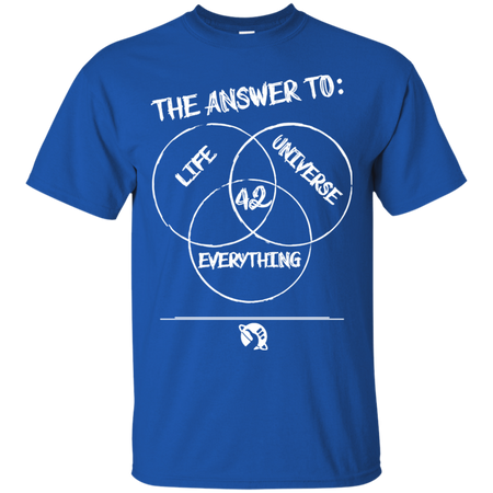 The Answer To Life The Universe Everything T shirt