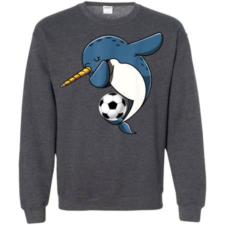 Dabbing Narwhal Soccer Soccer Narwhal Shirt G180 Gildan Crewneck Pullover Sweatshirt 8 oz