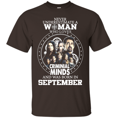 A Woman Who Loves Criminal Minds And was Born in September T shirt