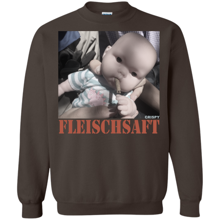 Fleischsaft Baby Crispy Wanted Shirt G180 Gildan Crewneck Pullover Sweatshirt 8 oz