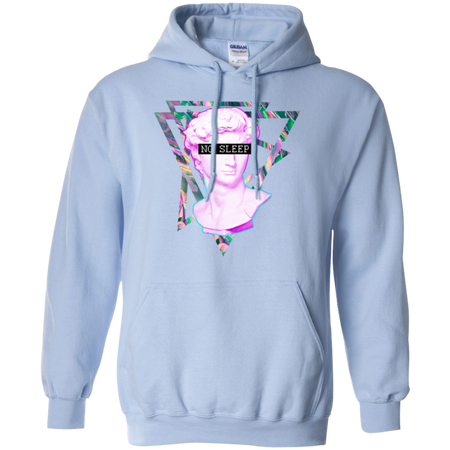 No Sleep Vaporwave Aesthethic Retro 80's Shirt G185 Gildan Pullover Hoodie 8 oz.
