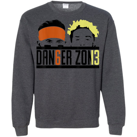 Danger Zone Mayfield Browns Football Shirt G180 Gildan Crewneck Pullover Sweatshirt  8 oz.