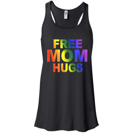 Free Mom Hugs Shirt Rainbow Gay Pride Racerback Tank