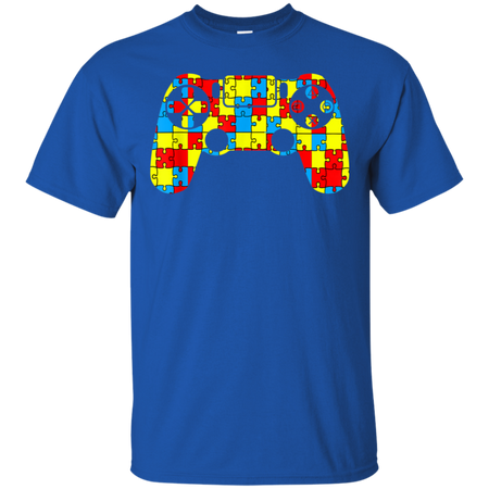 Autism Awareness Tee Video Game Controller Shirt G200 Gildan Ultra Cotton T-Shirt