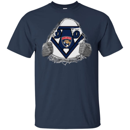 Dad Superman Fan Of Florida Panthers Hockey T-Shirt VA06