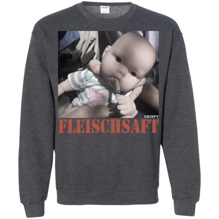 Fleischsaft Baby Crispy Wanted Shirt G180 Gildan Crewneck Pullover Sweatshirt 8 oz