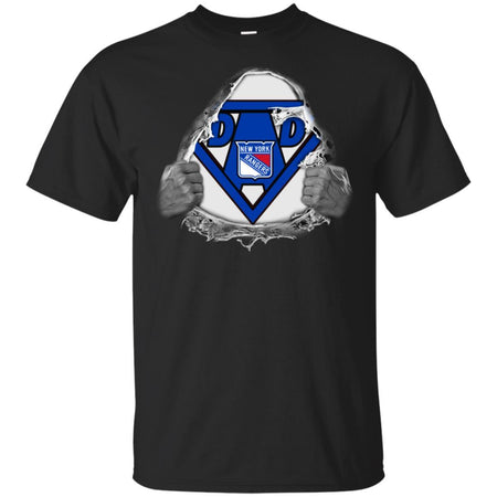 Dad Superman Fan Of NY Rangers Hockey T-Shirt VA06