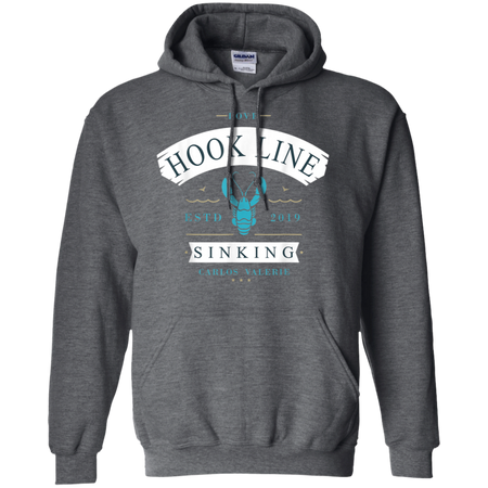 Hook Line Sinking Shirt G185 Gildan Pullover Hoodie 8 oz