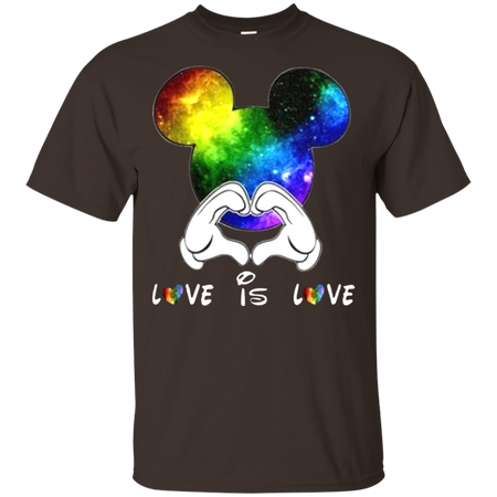 Mickey love is love LGBT Shirt G200 Gildan Ultra Cotton T Shirt