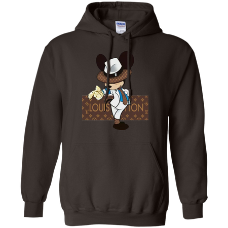 Louis Vuitton Mickey Mouse Shirt G185 Gildan Pullover Hoodie 8 oz