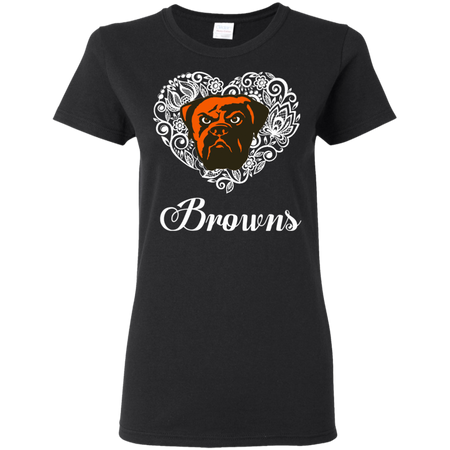 Cleveland Browns Lace Heart Shirts
