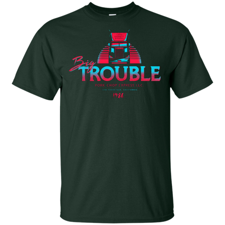 T Shirt of my Big Trouble in Little China parody trucker art clothing design for Men and Women by Barrett Biggers shirts