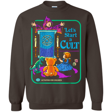 Funny Let s Start A Cult Activities For Children Shirt G180 Gildan Crewneck Pullover Sweatshirt 8 oz