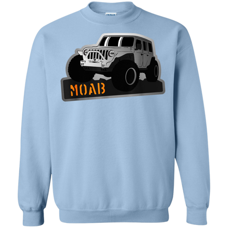 Moab Utah Adventure 4x4 Off Road Jeep Shirt G180 Gildan Crewneck Pullover Sweatshirt  8 oz.