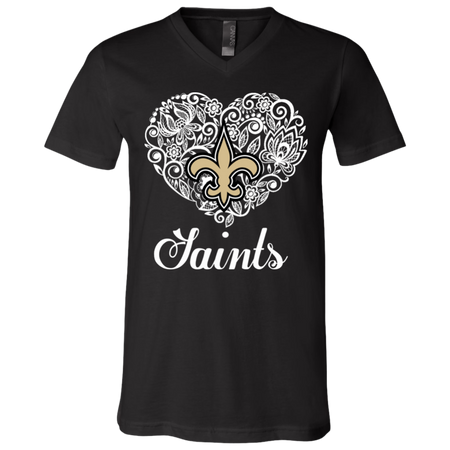 New Orleans Saints Lace Heart Shirts