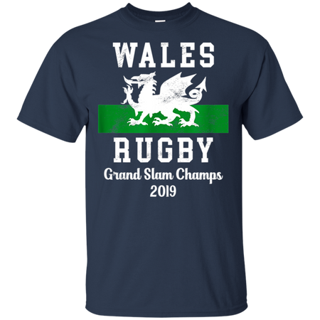 Wales Rugby Wales Shirt - Grand Slam Champs Shirt G200 Gildan Ultra Cotton T-Shirt