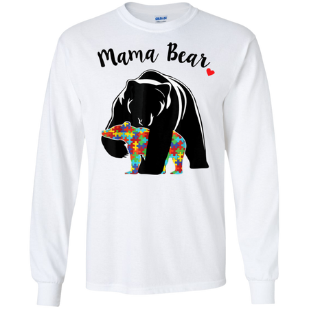 Unisex Mama Bear With Color Baby For Mather s Day Shirt G240 Gildan LS Ultra Cotton T Shirt