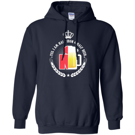 Triathlon Half Iron Half Beer Hoodie