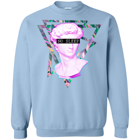 No Sleep Vaporwave Aesthethic Retro 80's Shirt G180 Gildan Crewneck Pullover Sweatshirt  8 oz.