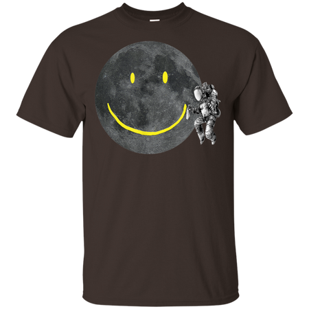 Astronaut Make A Smile On The Moon Shirt G200 Gildan Ultra Cotton T-Shirt