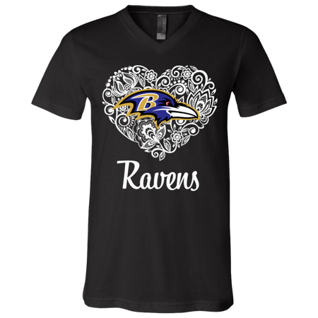 Baltimore Ravens Lace Heart Shirts